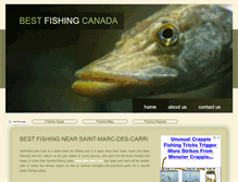 Tablet Screenshot of bestfishingcanada.com